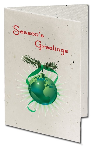 Promotional Christmas Products - Seeded Paper Christmas Cards