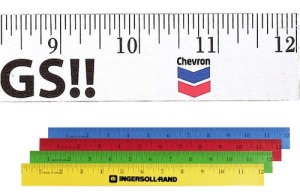 Wooden Rulers and Yardsticks - Personalized 12-inch Enamel Wood Ruler
