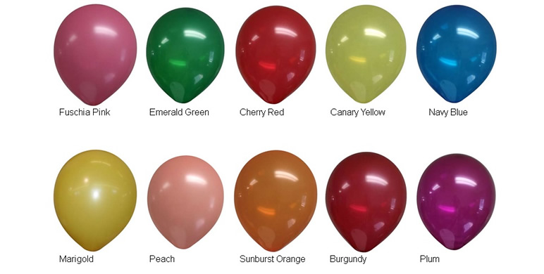 11-inch Decorator Latex Balloon Colors