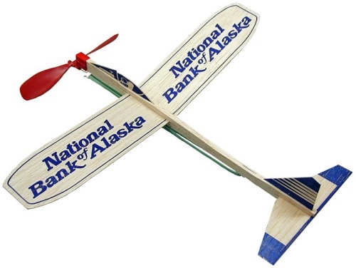 Personalized 12-inch Balsa Wood Motor Airplanes