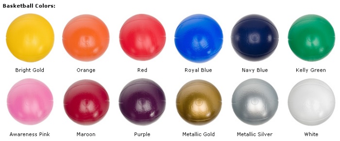 Mini Sports Balls Basketball Colors