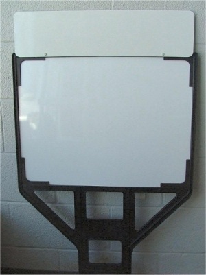 Real Estate Step Plastic Sign Frames with Rider Sign Attached